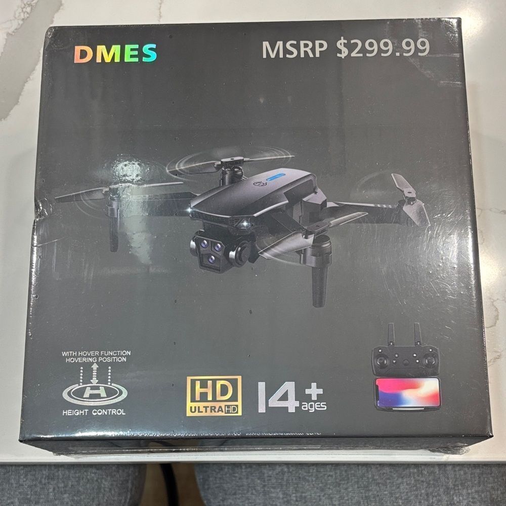 Black Drone with HD Camera